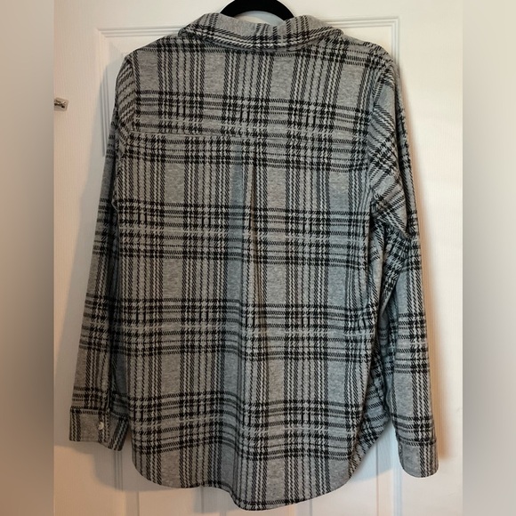Thread & Supply Black and Gray Plaid Shirt - Picture 5 of 5